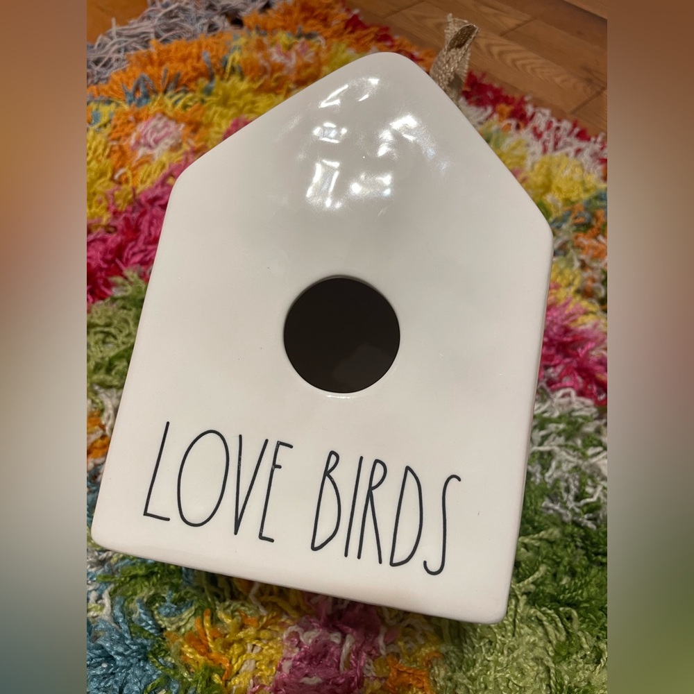 Rae Dunn “Love Birds” Birdhouse